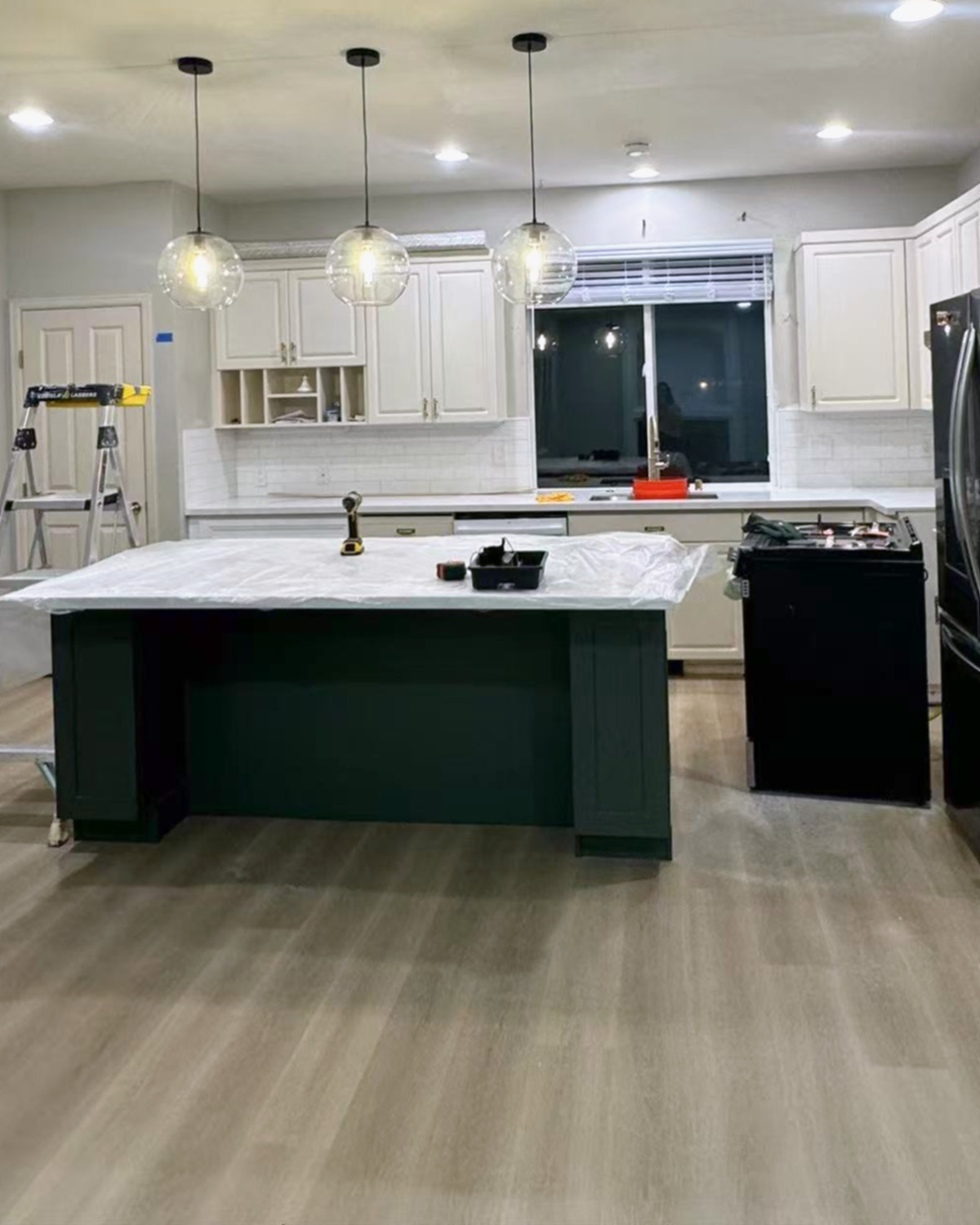 Kitchen after renovation stage